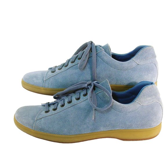 MIU MIU Vintage Blue Suede Sneakers Men's US 11 - Picture 4 of 8